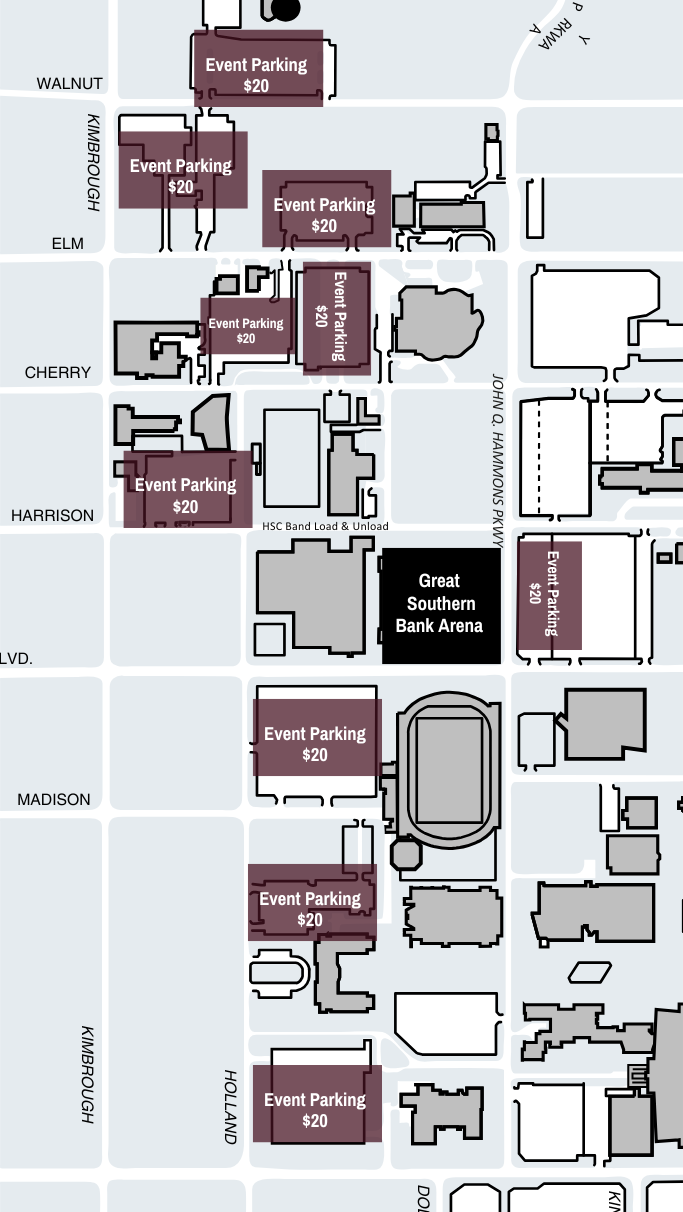 Arena Parking Map Arena Parking Map